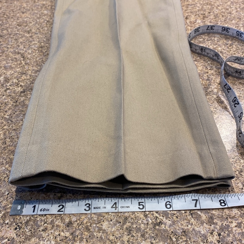 NWT Eddie Bauer Performance Chino Relaxed Fit Mid Rise Tag Says 33 x 34L Pants - Picture 14 of 16